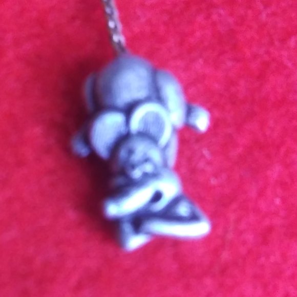 JJ Jonette silver tone metal naughty cat playing with a mouse by the tail - Picture 5 of 9